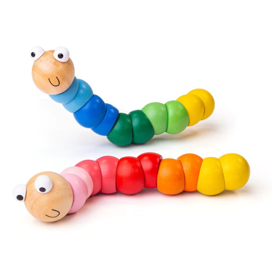 Stocking Fillers Bigjigs | Bigjigs Fidget Wiggly Worm (2Pcs)