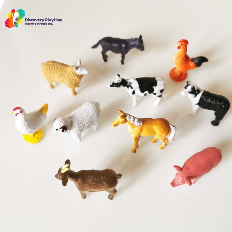 Stories & Puppets Learning Resources | Mini Animals Set - Farm (10Pcs)