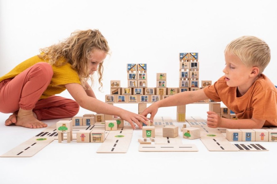 Wooden Toys Just Blocks | Just Blocks City Medium Pack