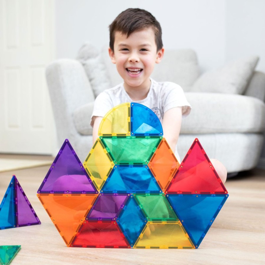 Gift / Party Ideas Connetix | Connetix 36Pc Rainbow Shape Expansion Pack