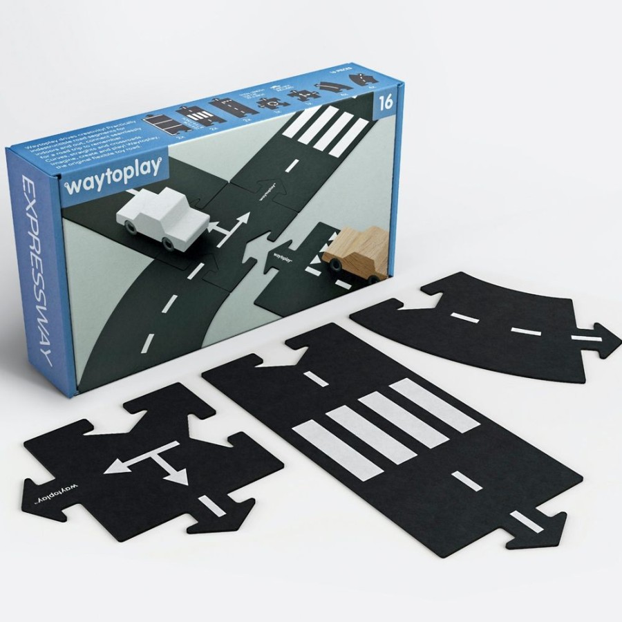 Gift / Party Ideas Way to Play | Way To Play Flexible Roads - Expressway 16Pcs