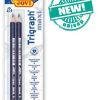 Arts And Crafts Portfolio | Jovi Trigraph Jumbo Beginners Pencils B Soft Lead, Twinpack