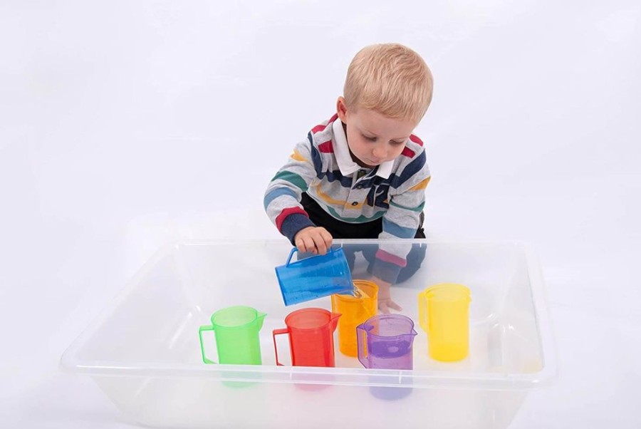 Tuff / Sand / Water Trays Commotion | Tickit Translucent Colour Jugs 6Pcs