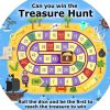 Gift / Party Ideas Tiger Moon | Tuff Tray Mat Insert- 'Can You Win The Treasure Hunt?'