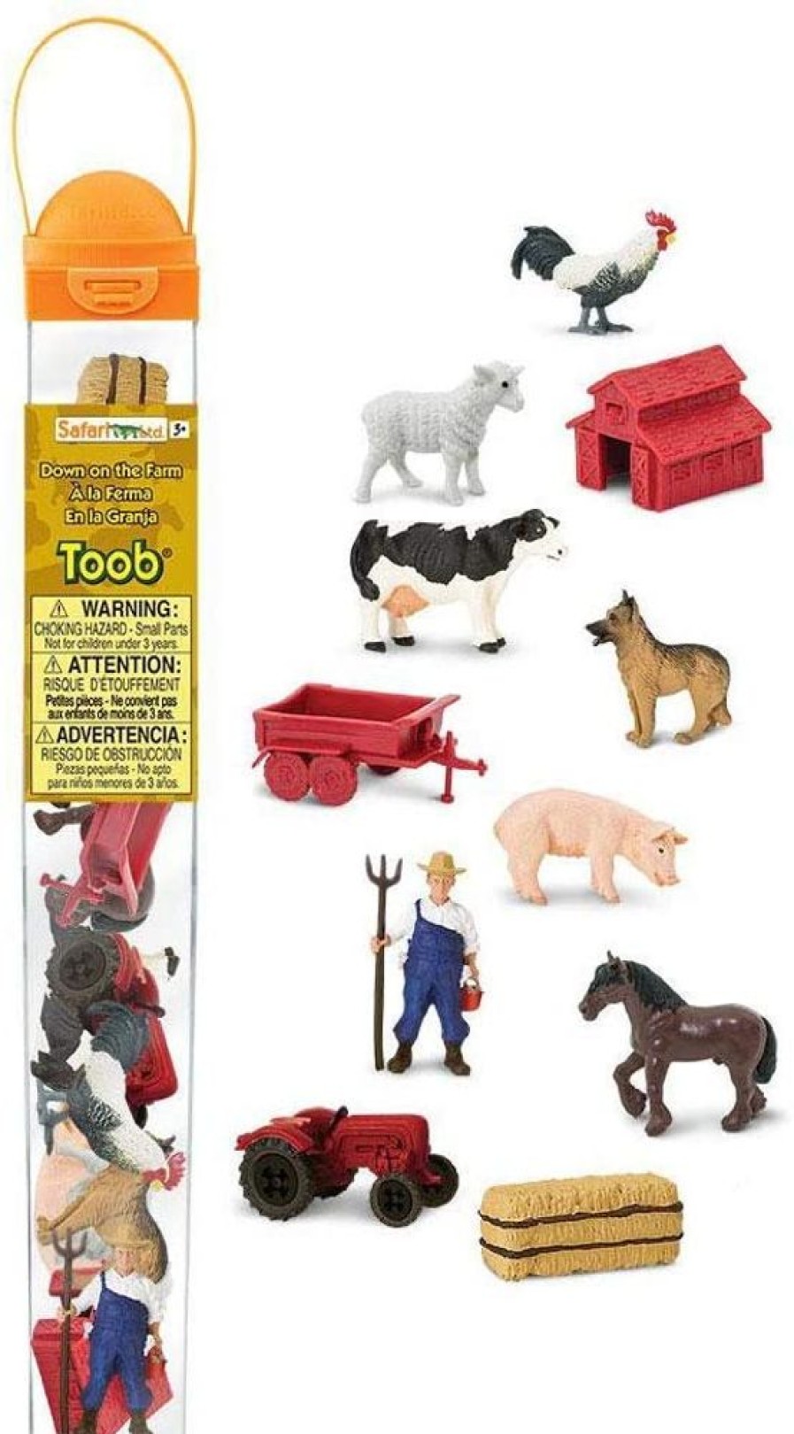 Animals Axse | Safari Toobs - Down The Farm (11Pcs)