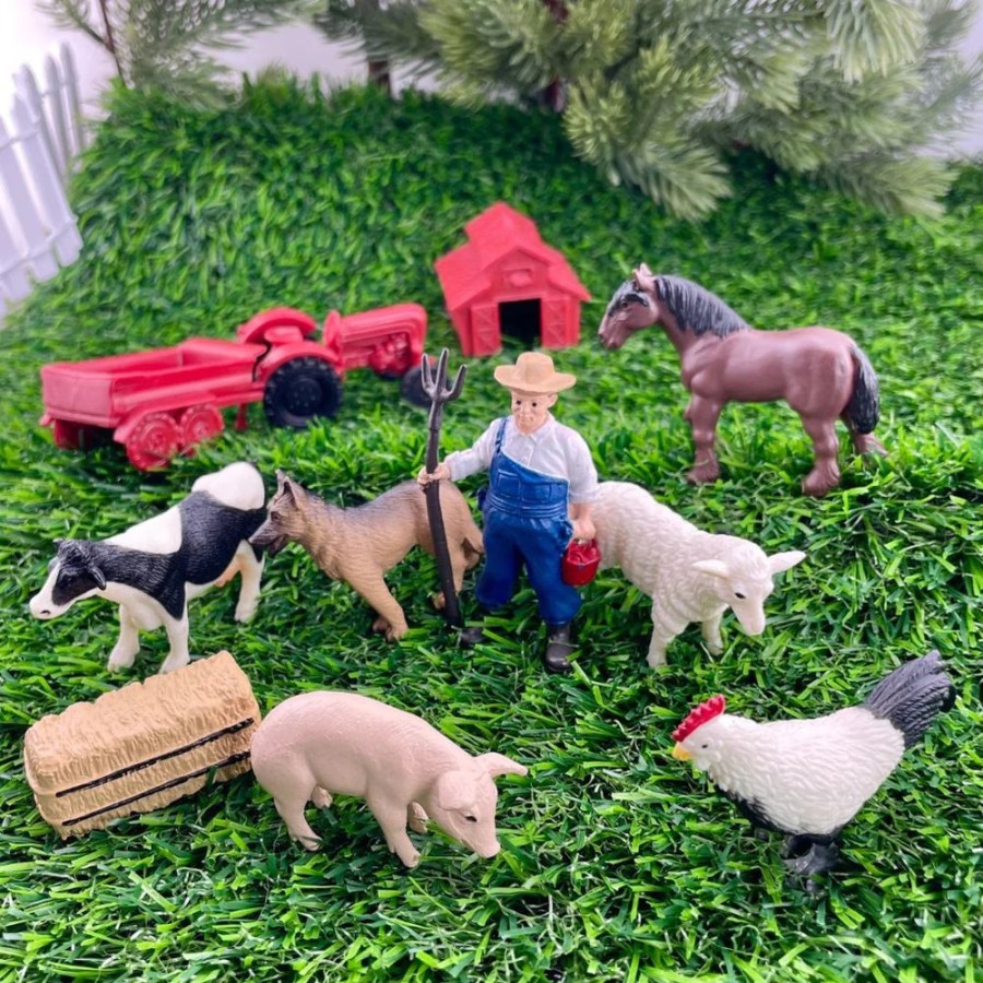 Animals Axse | Safari Toobs - Down The Farm (11Pcs)