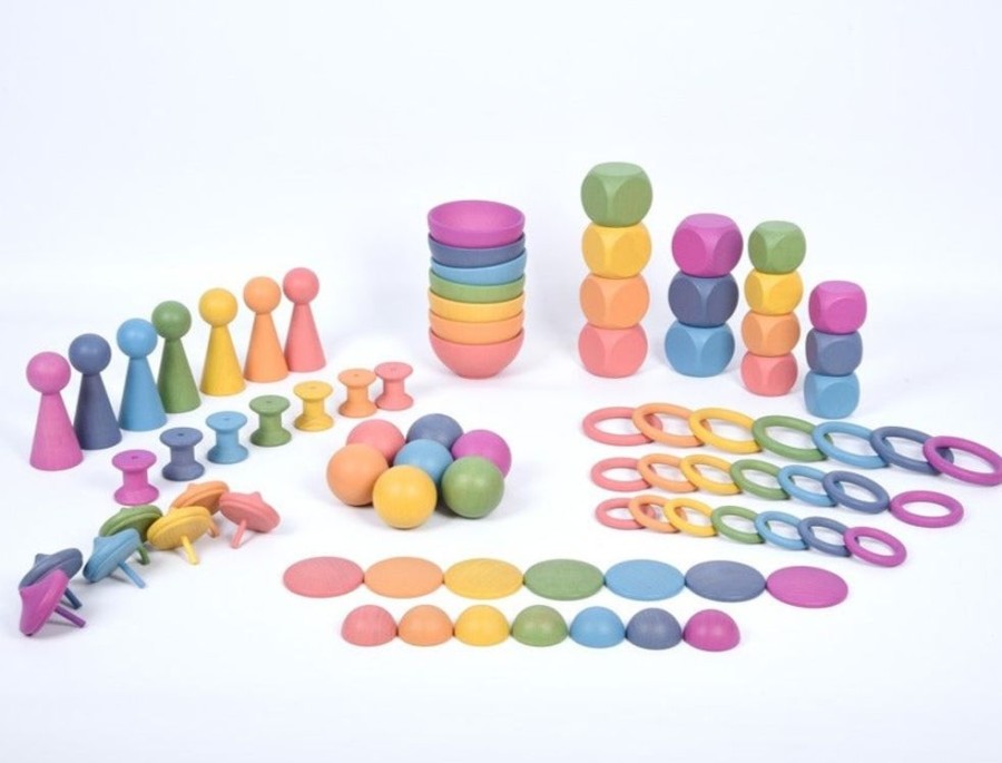 Wooden Toys Commotion | Tickit Rainbow Wooden Super Set