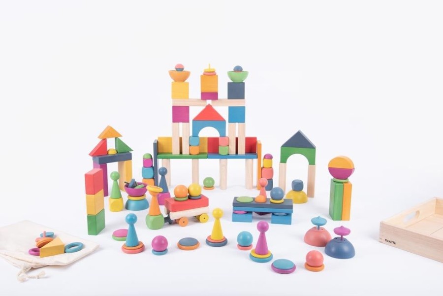 Wooden Toys Commotion | Tickit Rainbow Wooden Super Set