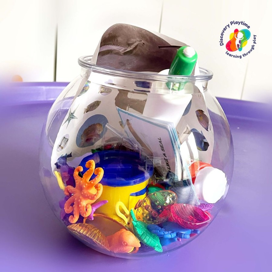 Small World Play Discovery Playtime | Ocean Sensory Discovery Fish Tank Box