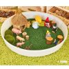 Small World Play Cosy | Mini Circular Tray Grass Insert (Tray Not Included)