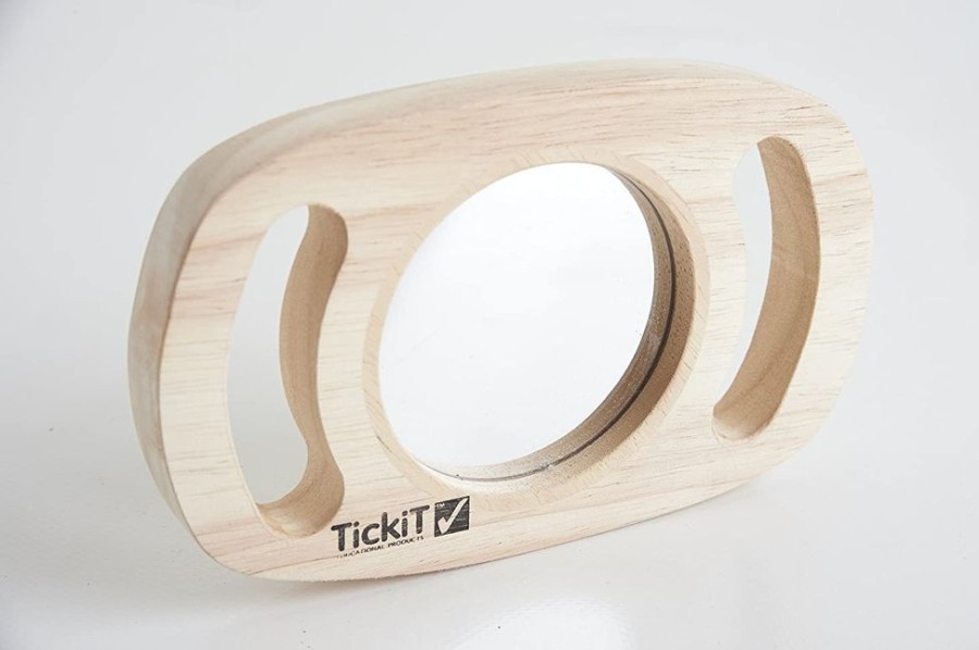 Wooden Toys Commotion | Tickit Wooden Easy Hold Mirror