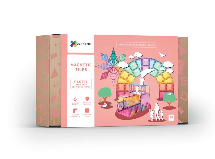 Blocks Connetix | Connetix Pastel Mega Pack 202Pcs