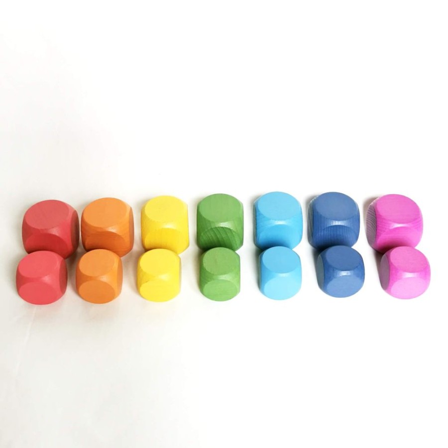 Wooden Toys Commotion | Tickit Rainbow Wooden Cubes