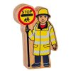 Wooden Toys Lanka Kade | Lanka Kade Natural Wooden Yellow And Black Lollipop Person