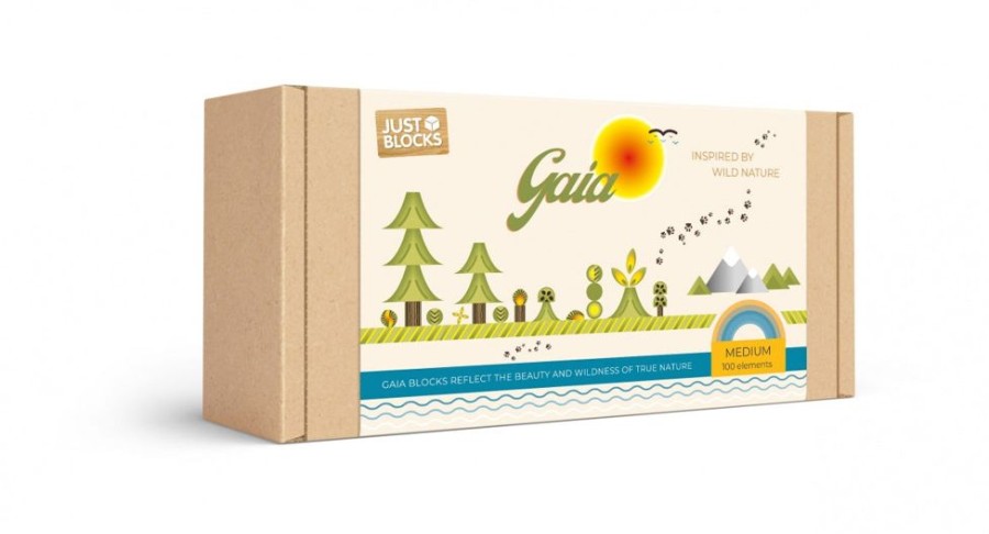 Wooden Toys Just Blocks | Just Blocks Gaia Medium Pack