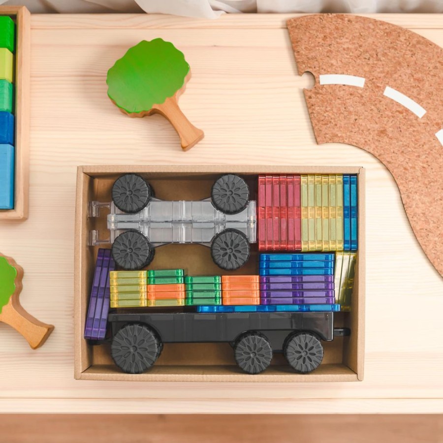 Gift / Party Ideas Connetix | Connetix Rainbow Transport 50Pc