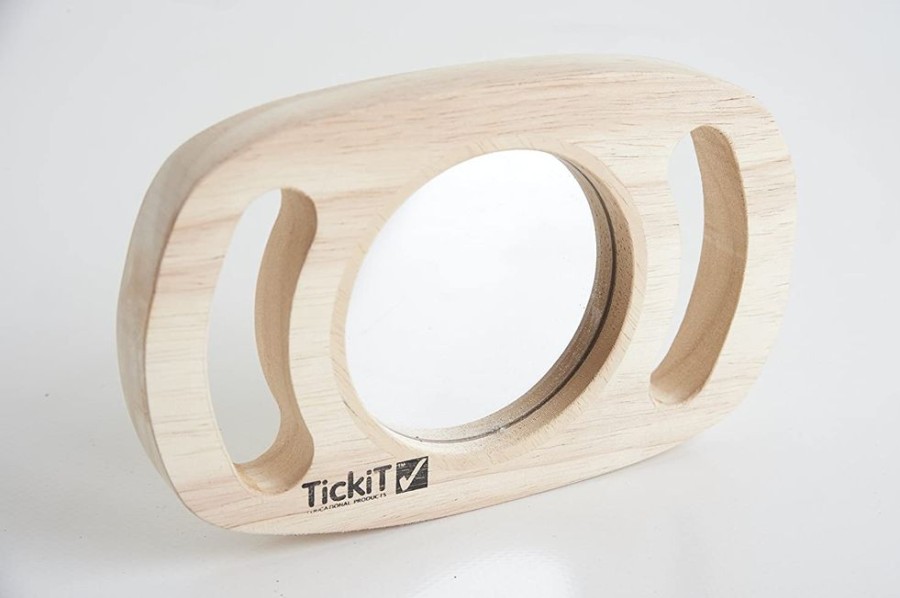 Wooden Toys Commotion | Tickit Wooden Easy Hold Mirror