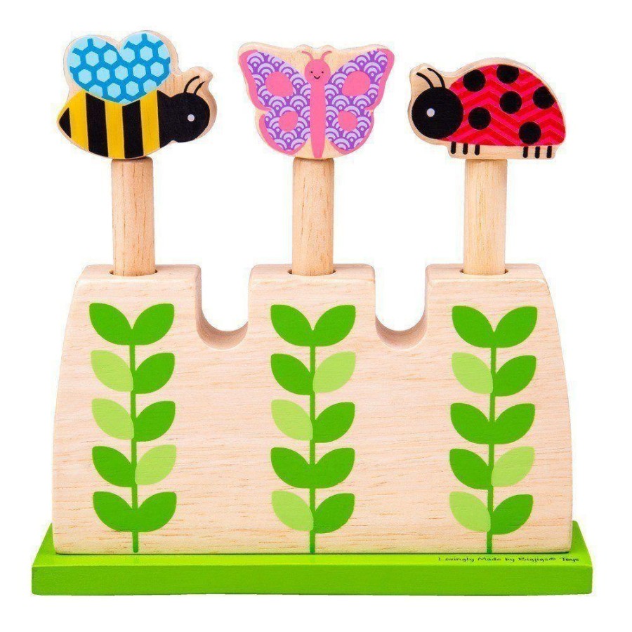 Wooden Toys Bigjigs | Bigjigs Wooden Garden Pop Up Game