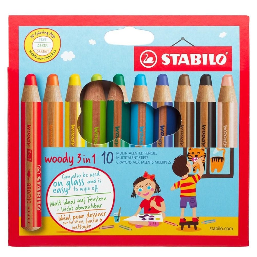 Arts And Crafts Jiminy | Stabilo 3-In-1 Crayon Pencils