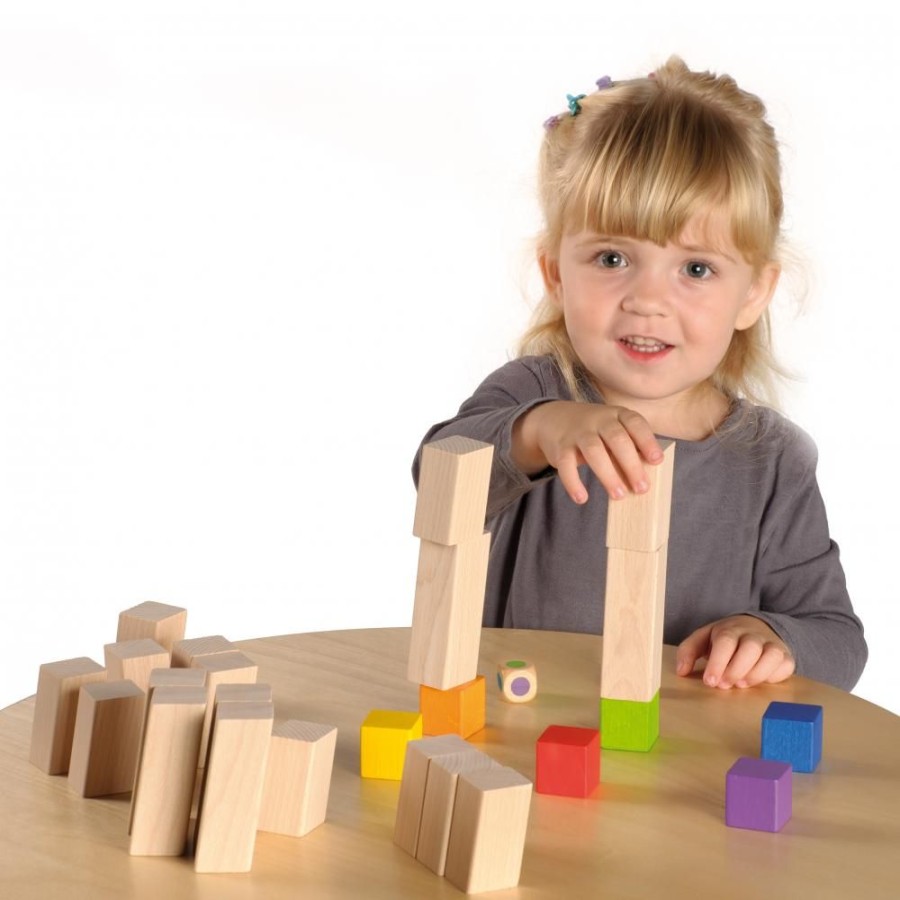 Wooden Toys Erzi | Erzi Wooden Game - Tricky Blocks