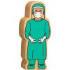 Wooden Toys Lanka Kade | Lanka Kade Natural Wooden Turquoise Surgeon In Visor