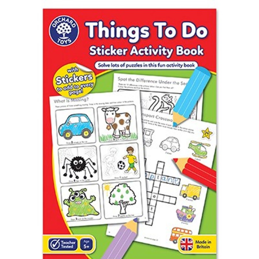 Games Orchard Toys | Orchard Toys - Things To Do Sticker Activity Book