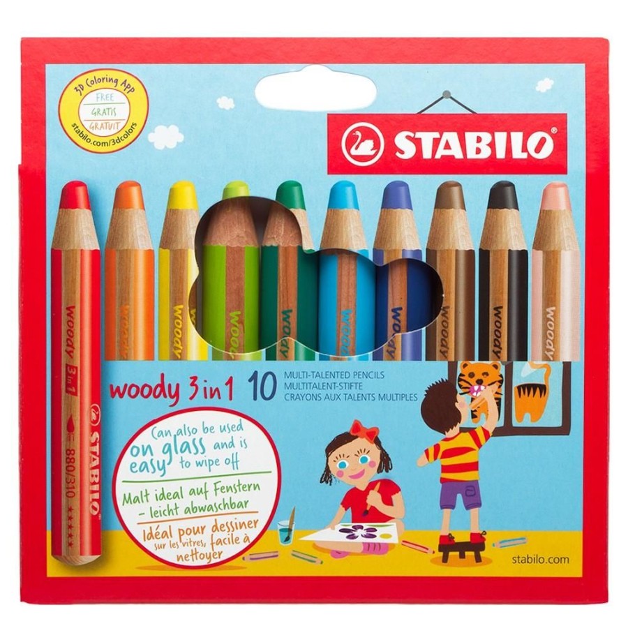 Travel Toys Jiminy | Stabilo 3-In-1 Crayon Pencils