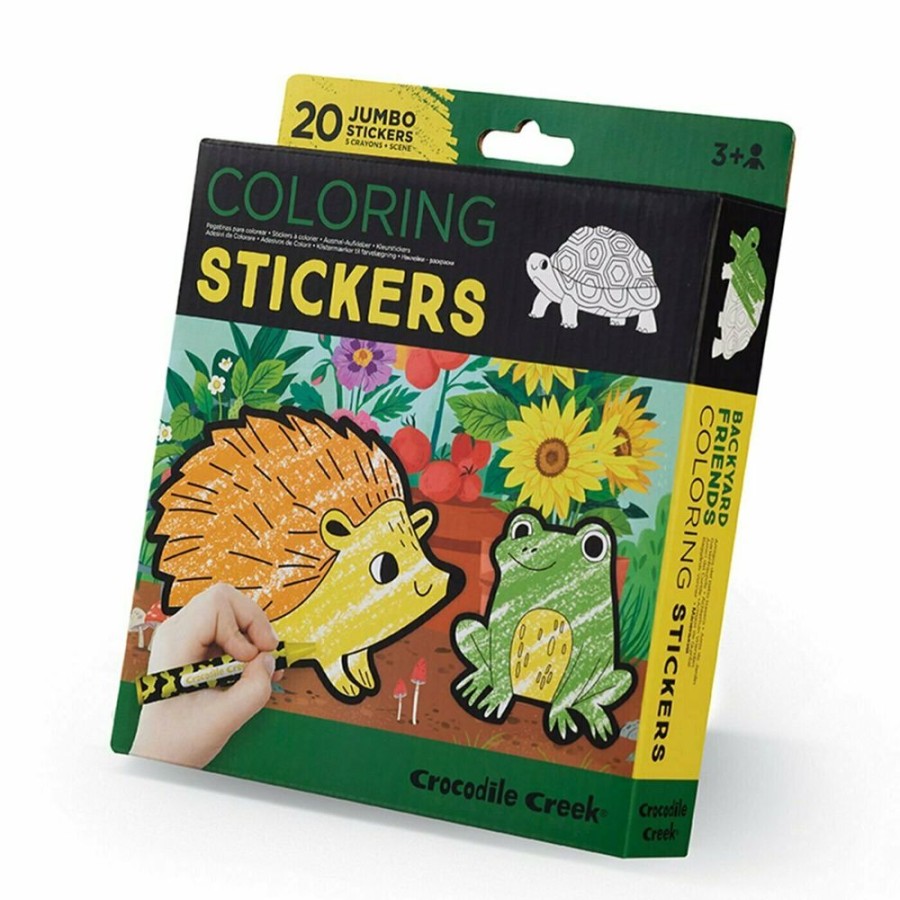 Travel Toys Hippychick | Crocodile Creek - Colouring Stickers Art Set