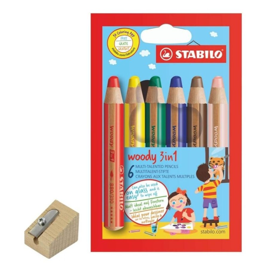 Arts And Crafts Jiminy | Stabilo 3-In-1 Crayon Pencils