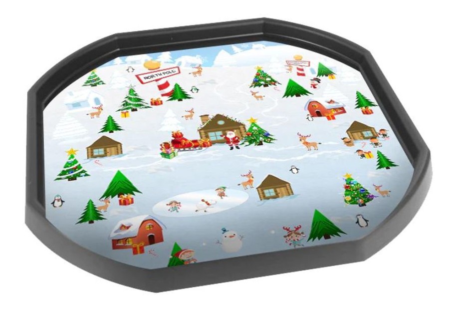 Small World Play Tiger Moon | Tuff Tray Mat Insert- North Pole