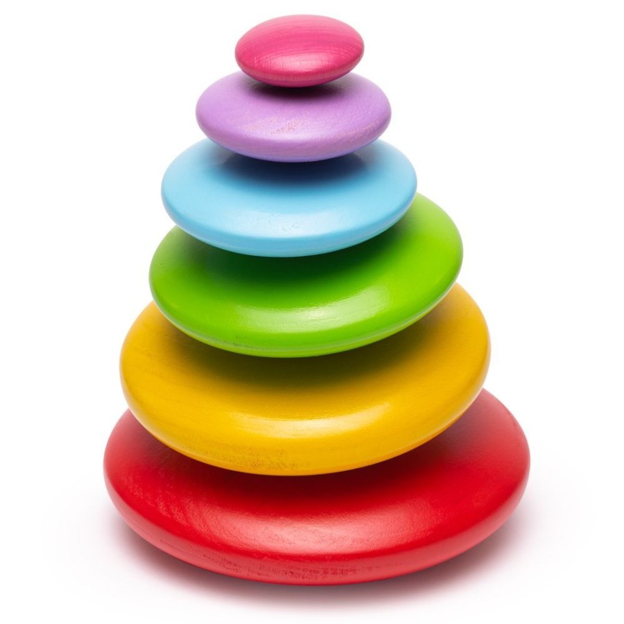 Let'S Move! Bigjigs | Bigjigs Rainbow Stacking Pebbles