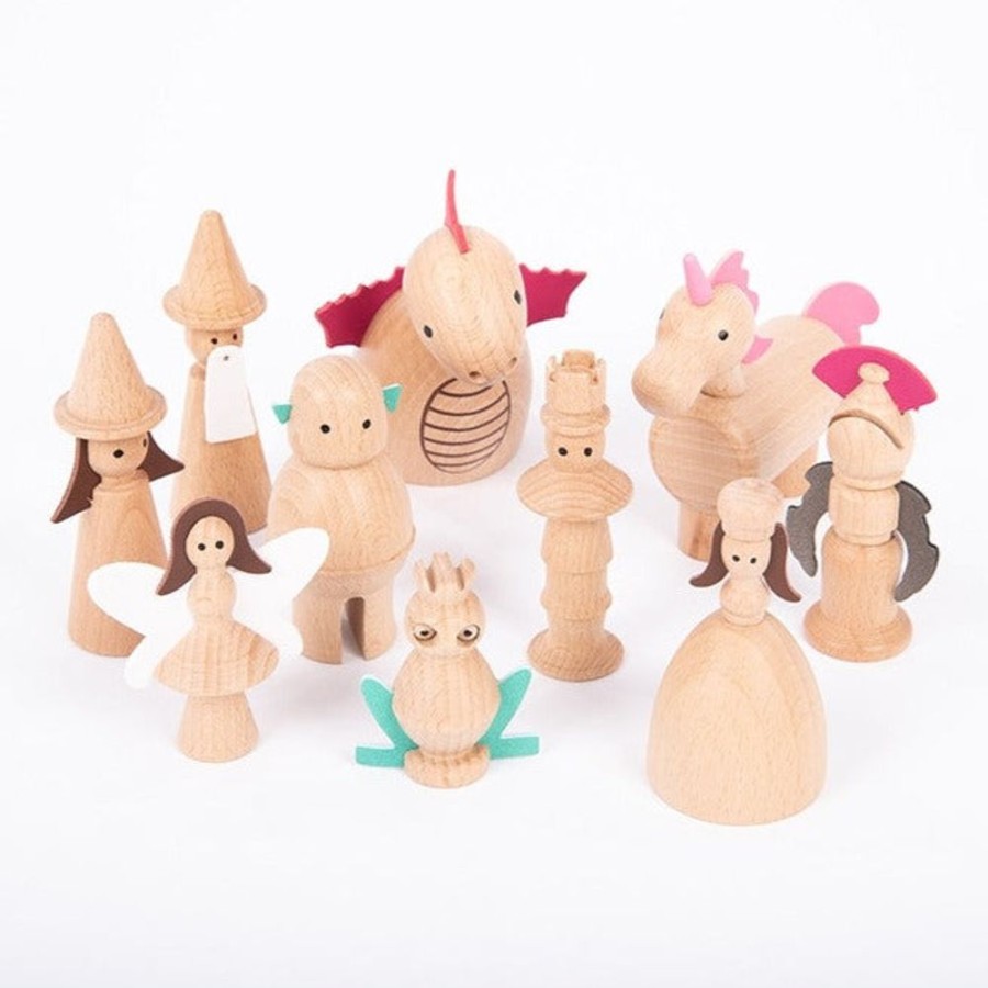 Small World Play Commotion | Tickit Enchanted Wooden Figures-10Pack