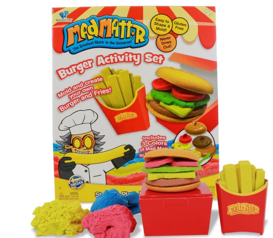 Playdough Relevant Play | Mad Mattr - Burger Stand Activity Set