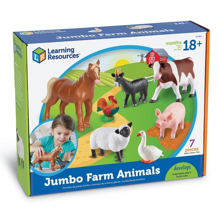 Animals Learning Resources | Lr Jumbo Farm Animals