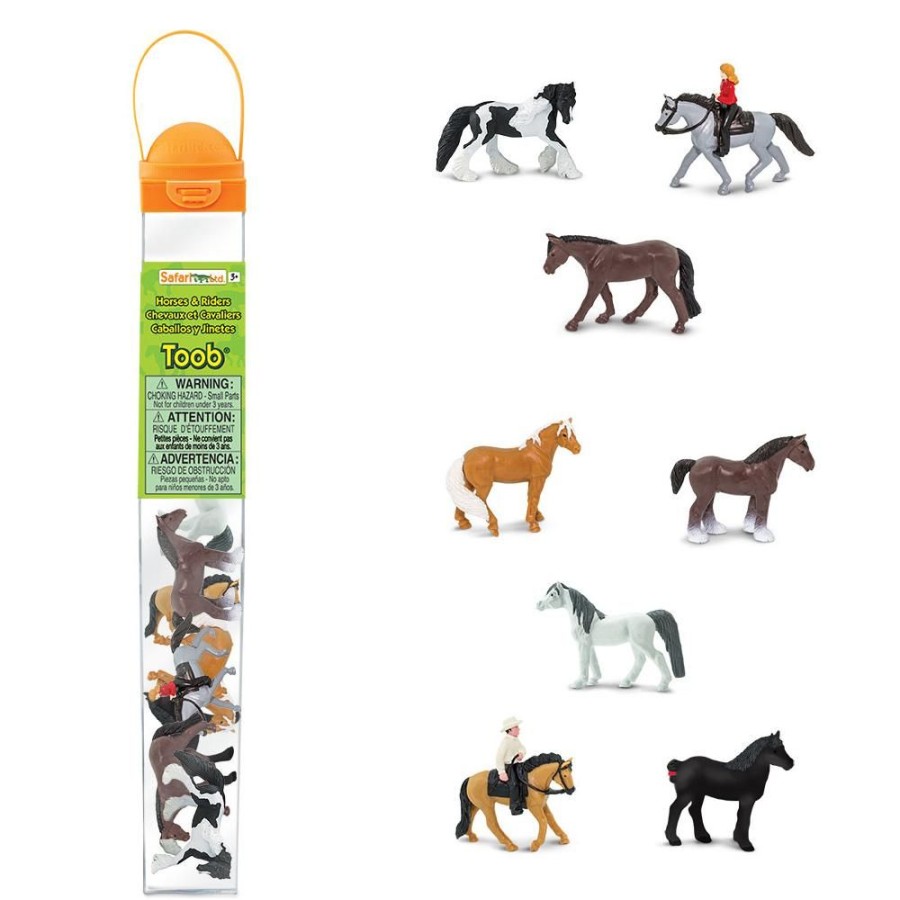 Small World Play Discovery Playtime | Safari Toob - Horses And Riders (10Pcs)