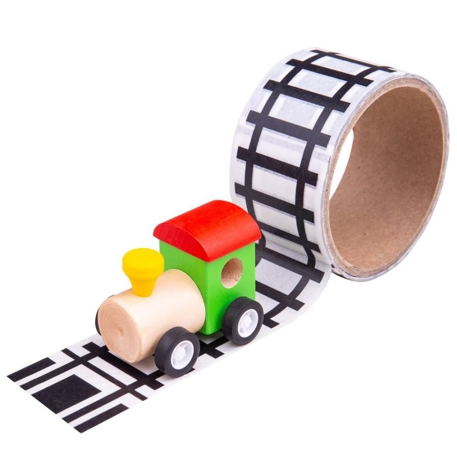 Stocking Fillers Bigjigs | Bigjigs Railway Tape And Wooden Train