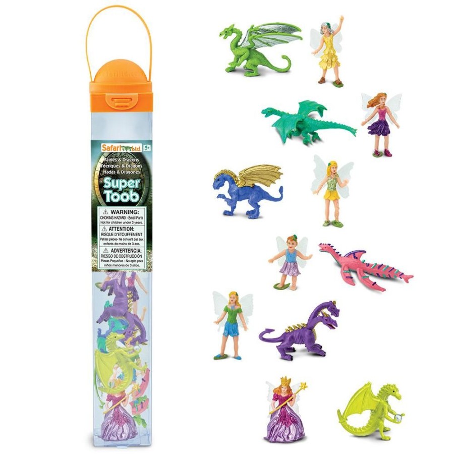 Animals Axse | Safari Toob - Fairies And Dragons (12Pcs)