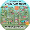 Tuff / Sand / Water Trays Tiger Moon | Tuff Tray Mat Insert- 'Can You Win The Crazy Car Race' Game