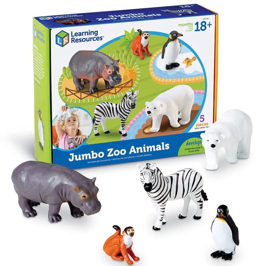 Small World Play Learning Resources | Lr Jumbo Zoo Animals