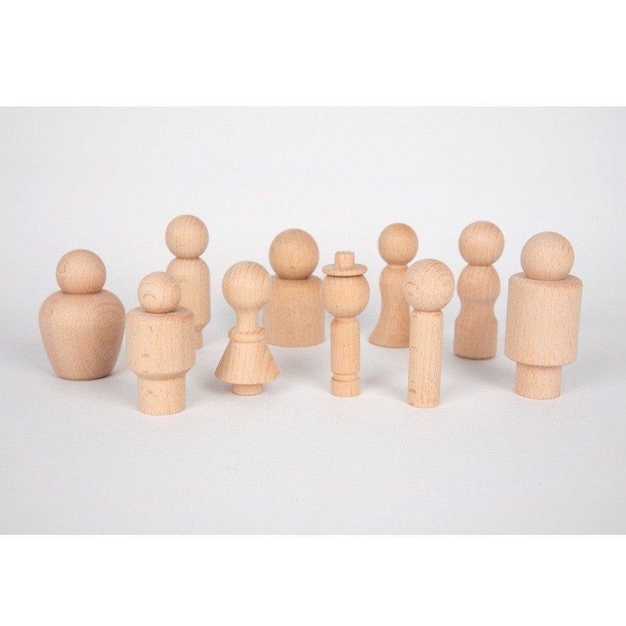 Wooden Toys Commotion | Tickit Wooden Beechwood Figures