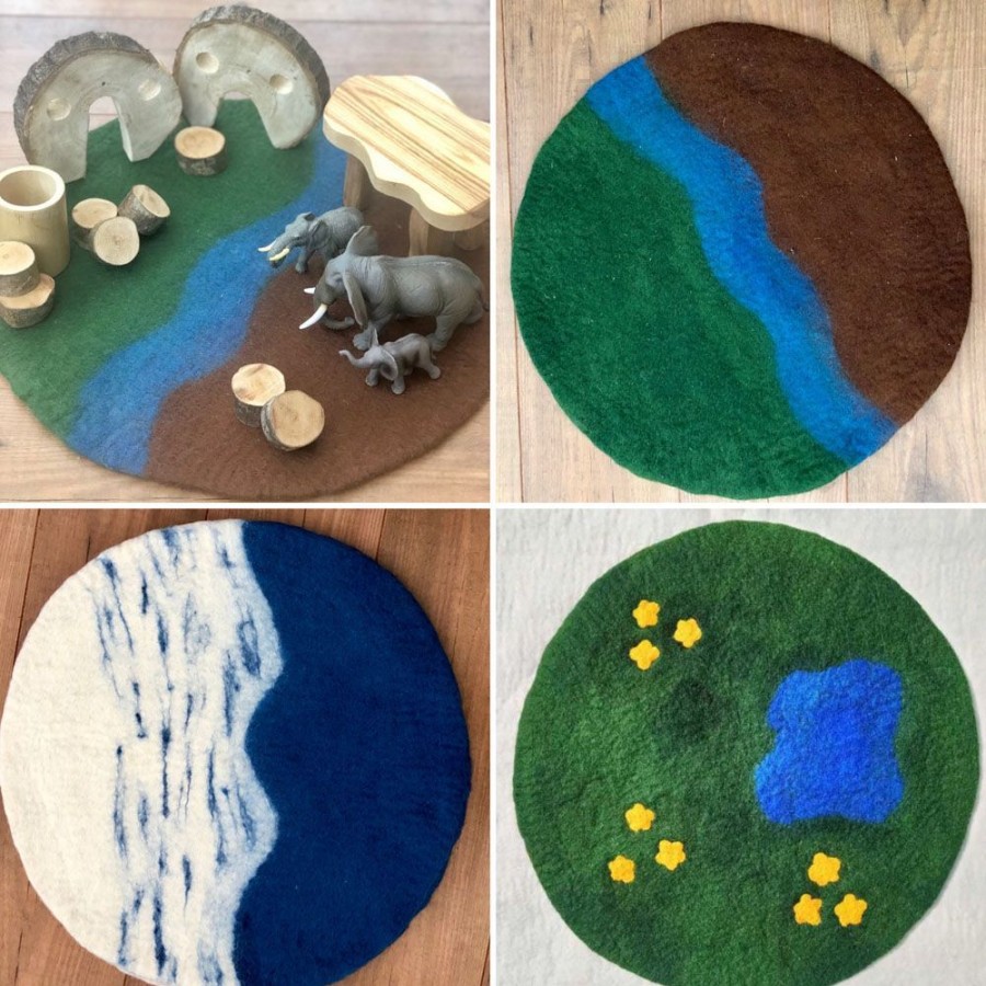 Tuff / Sand / Water Trays Cosy | Felt Scenery Mats (1Pcs)