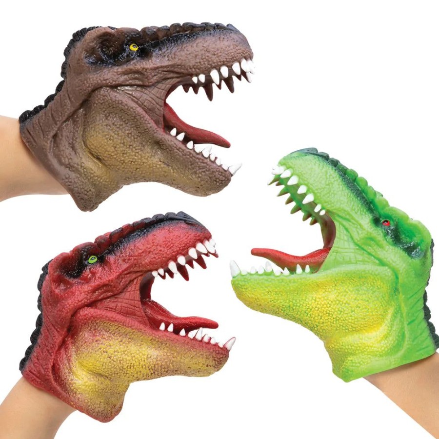 Learning Bigjigs | Schylling Dinosaur Stretchy Hand Puppet