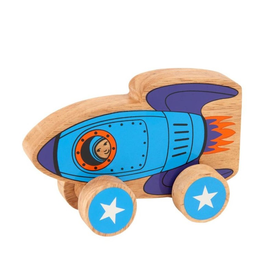 Small World Play Lanka Kade | Lanka Kade Wooden Rocket Push Along