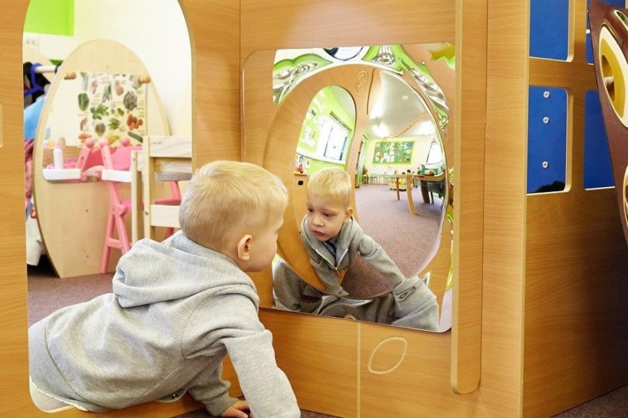 Learning Commotion | Tickit Large Single Dome Acrylic Mirror Panel - 490Mm