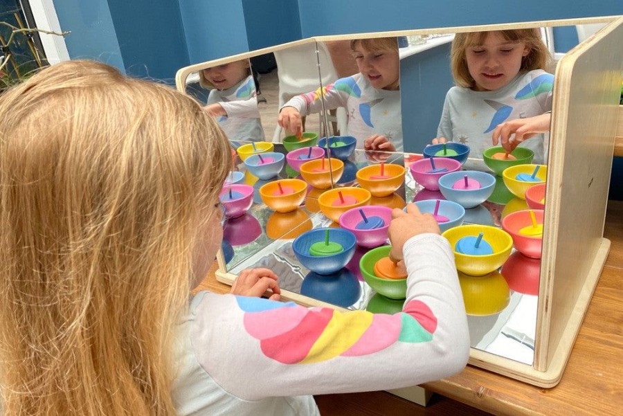 Wooden Toys Commotion | Tickit Wooden Rainbow Bowls