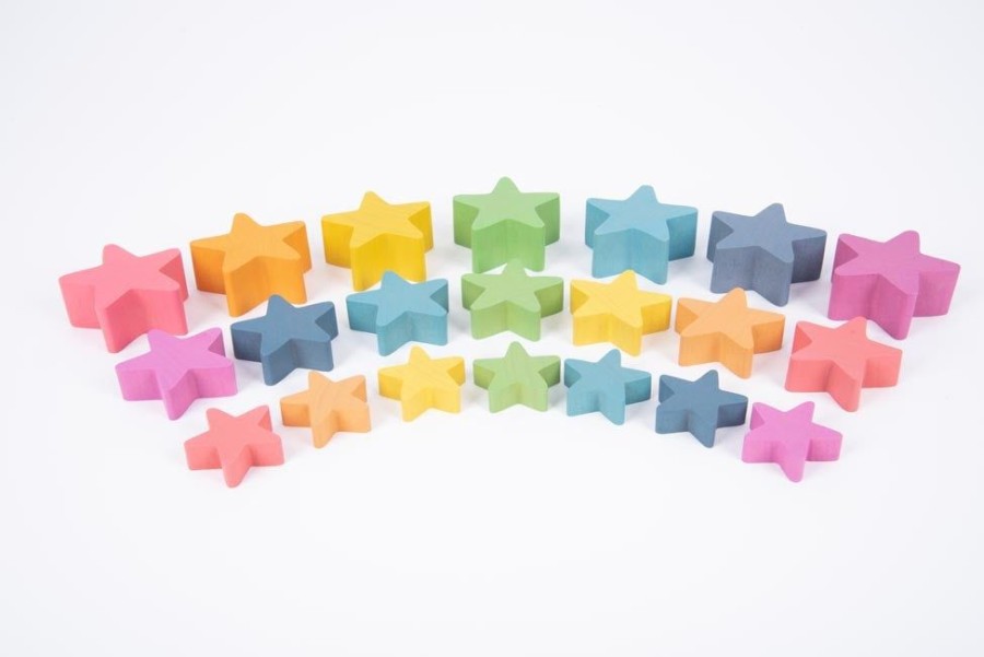 Sensory Play Commotion | Tickit Rainbow Wooden Stars