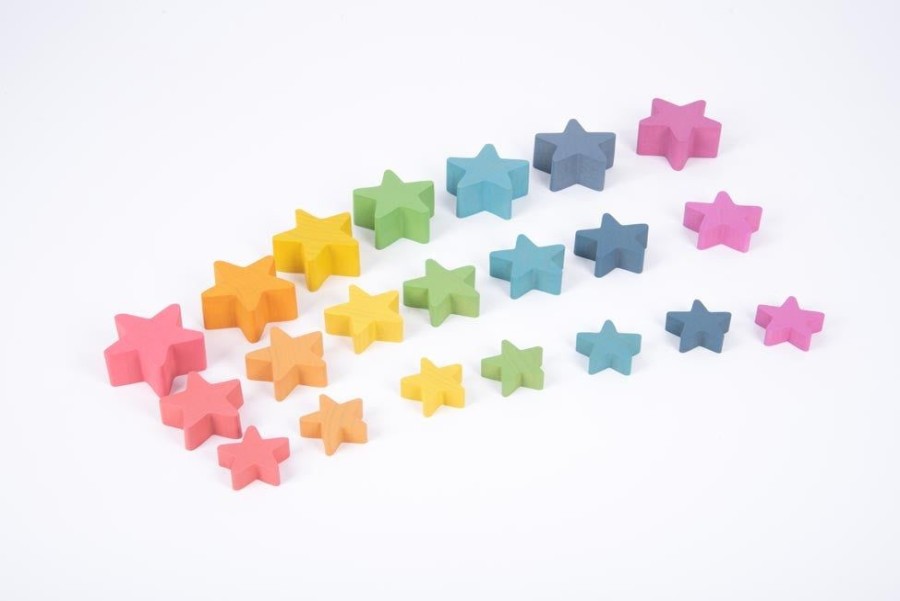 Sensory Play Commotion | Tickit Rainbow Wooden Stars