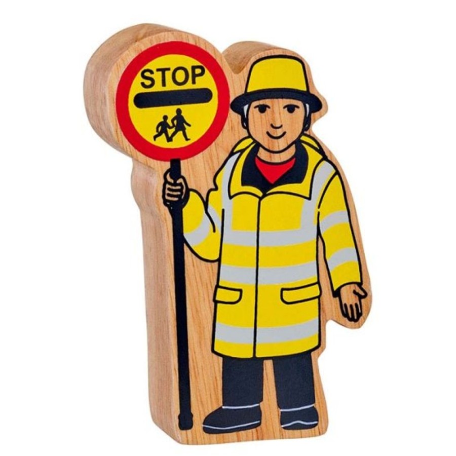 Small World Play Lanka Kade | Lanka Kade Natural Wooden Yellow And Black Lollipop Person