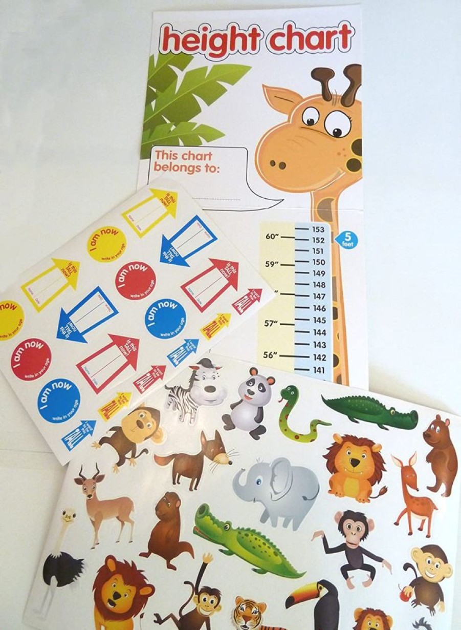 Gift / Party Ideas Portfolio | Jungle Cardboard Height Chart With Stickers