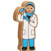 Wooden Toys Lanka Kade | Lanka Kade Natural Wooden Blue And White Scientist